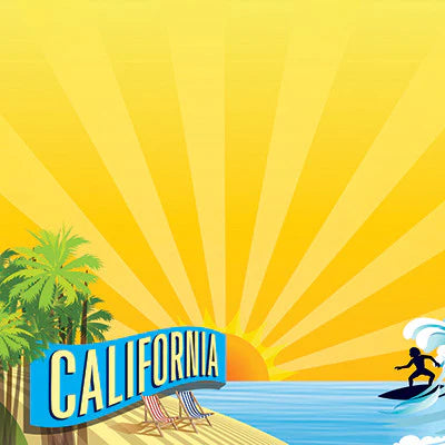 California State Travel Scrapbook Paper by Reminisce