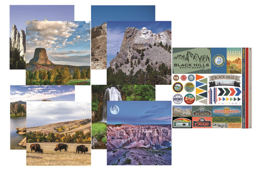 Reminisce The Black Hills Scrapbook Papers and Stickers Set
