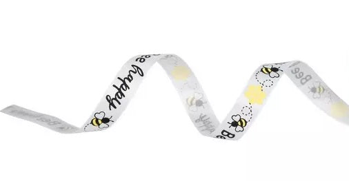 Satin Bee Happy Ribbon 5/8 inch - 10 Yards – Country Croppers