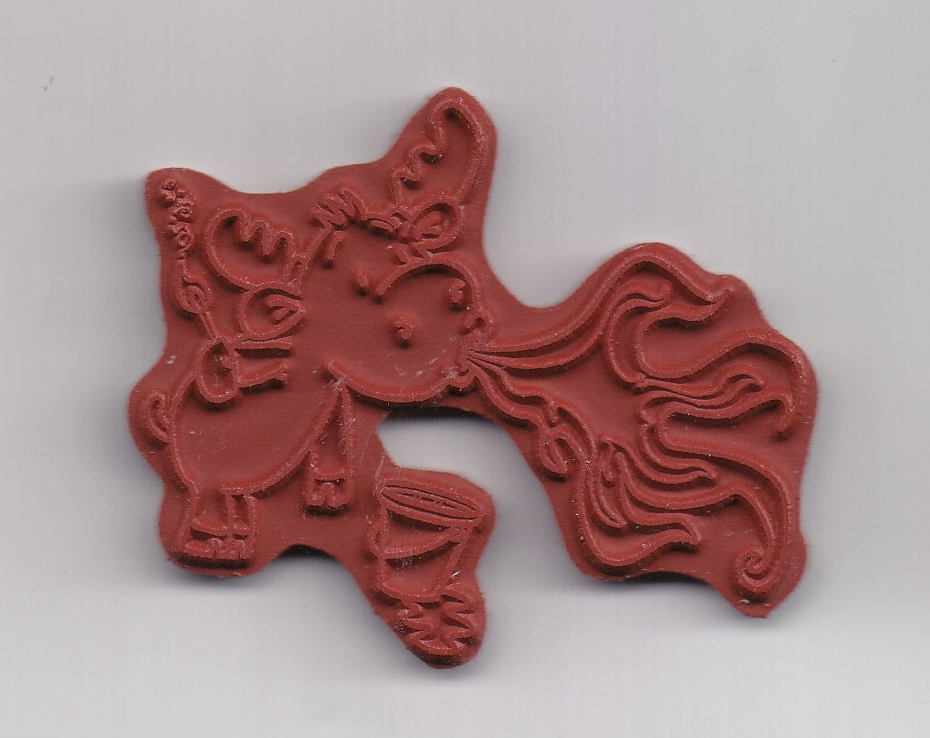 Riley and Co Circus Riley Fire Eater Rubber Stamp