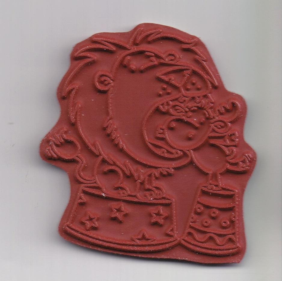 Riley & Co Circus Lion Tamer Rubber Stamp