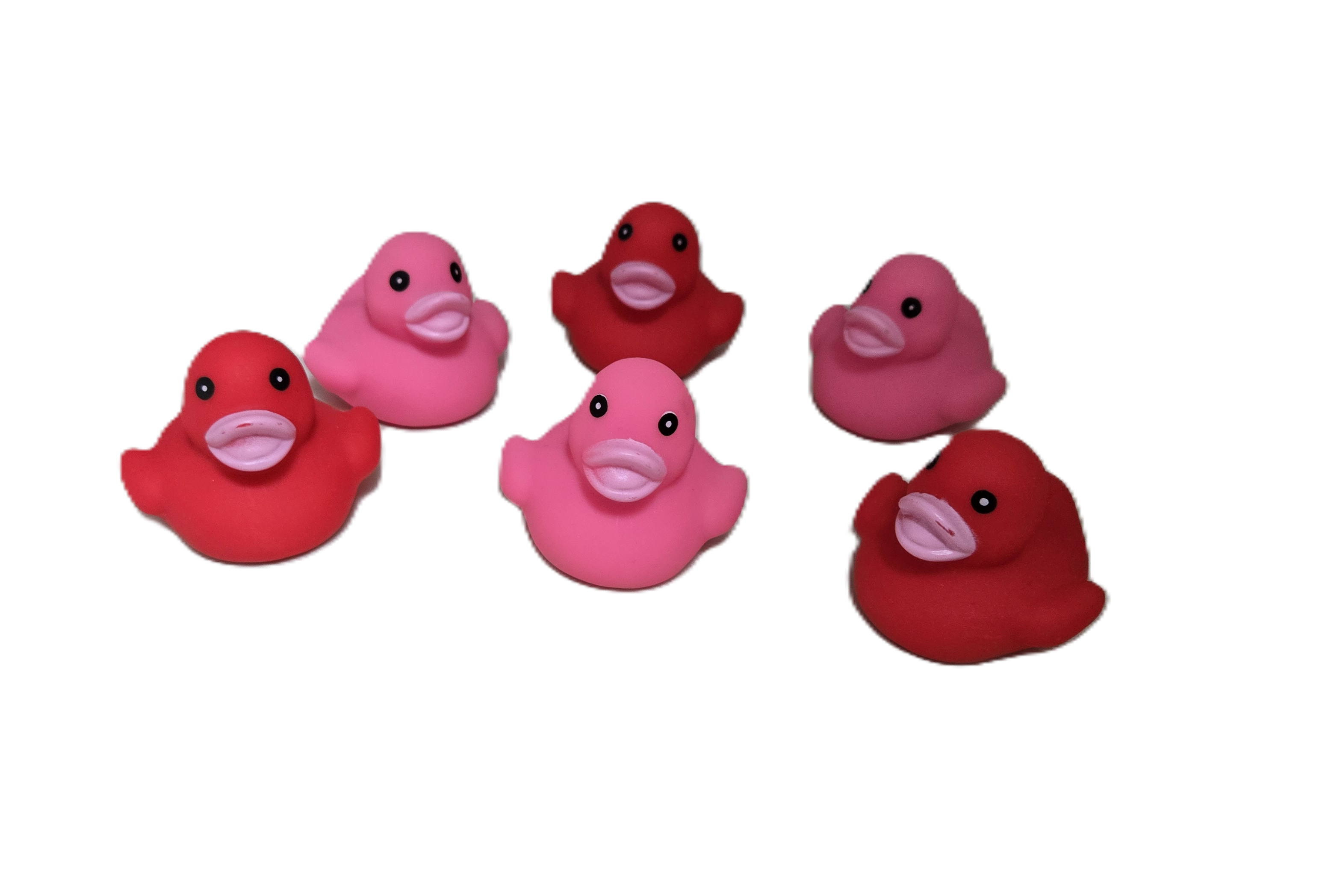 Red Ribbon Week Duck Pink and Red Rubber Duck Set - 6 Pieces – Country Croppers