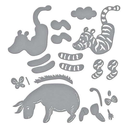Spellbinders Winnie the Pooh - Tigger and Eeyore Etched Dies