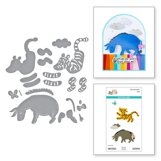 Spellbinders Winnie the Pooh Tigger and Eeyore Dies