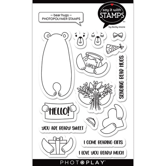 Photo Play Say it With Stamps Bear Hugs Stamps