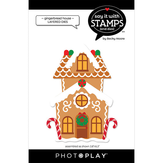 Gingerbread House Layered Dies by Photo Play