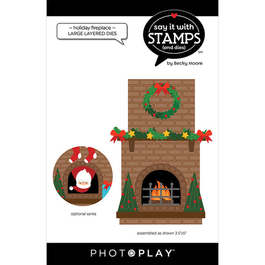 Holiday Fireplace Dies by Photo Play