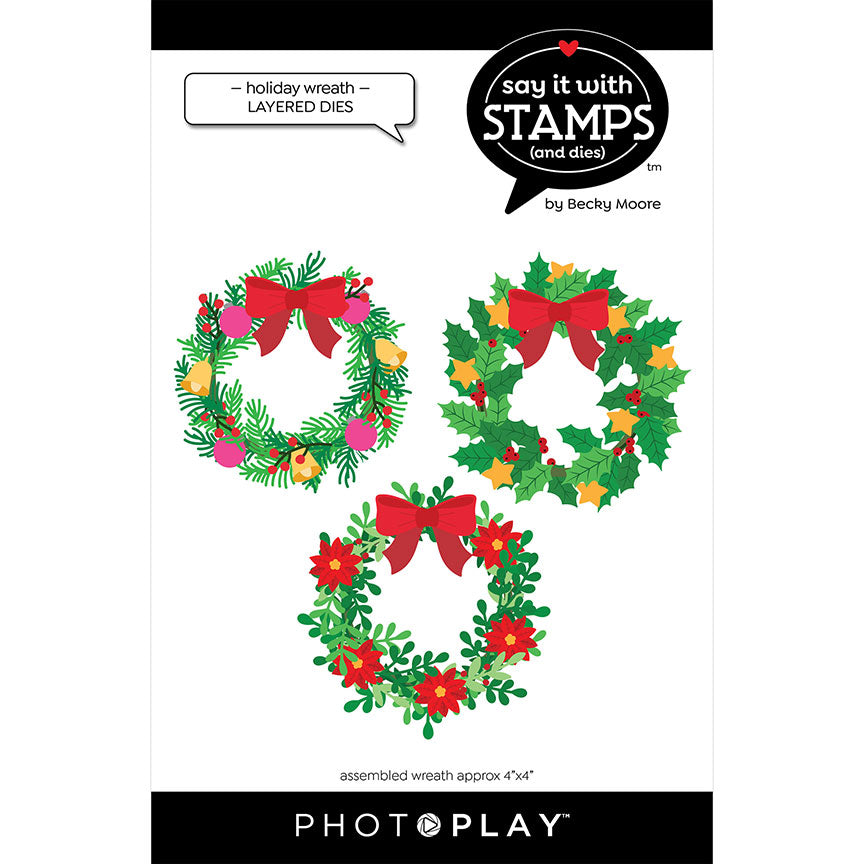 Holiday Wreath Dies by Photo Play