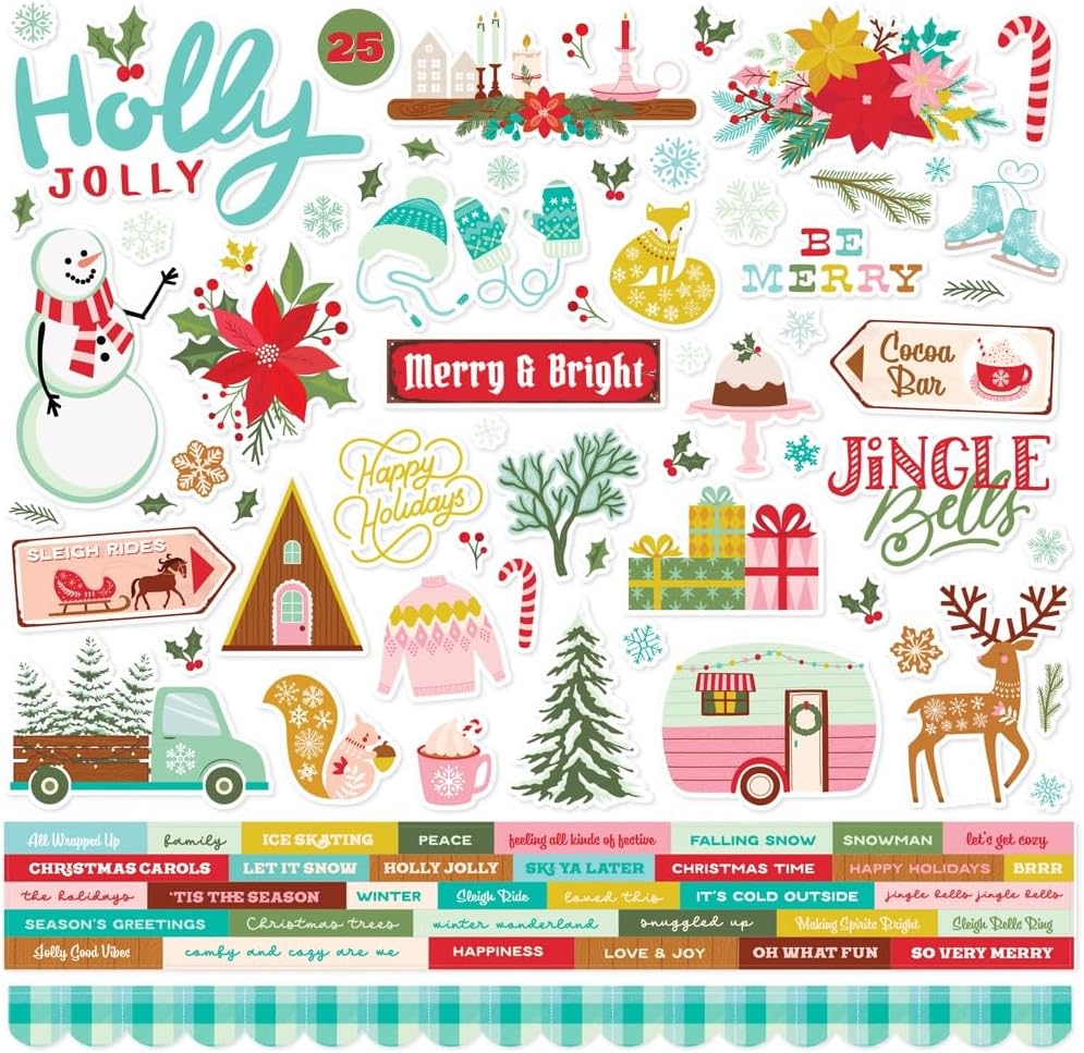 Simple Stories Snow Pine Lodge Stickers