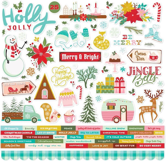 Simple Stories Snow Pine Lodge Stickers