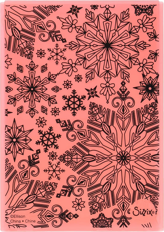 Sizzix Snowflakes 3d Embossing Folder - Katelyn Lizard