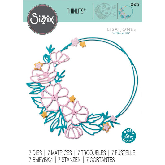 Sizzix Floral Round Wreath Dies