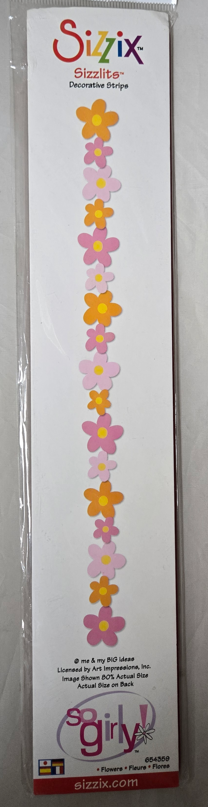 Sizzix Flowers Decorative Strip Border Die