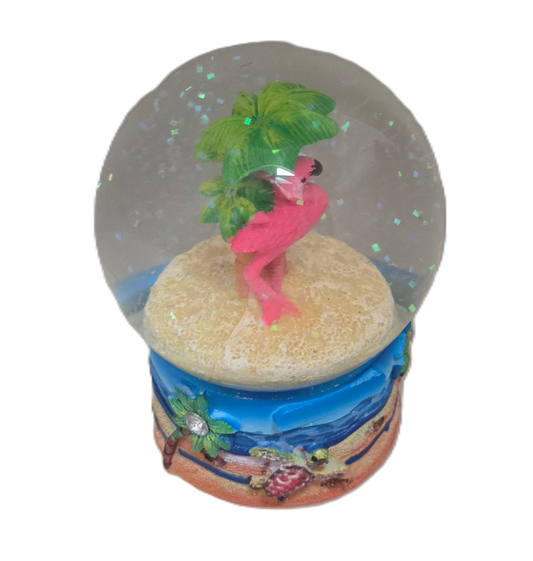 Tropica Flamingo Snow Globe