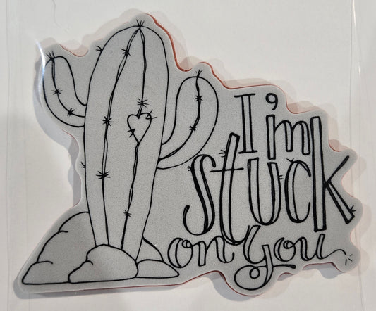 I'm Stuck on You Rubber Stamp by Spellbinders