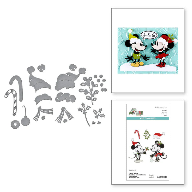 Spellbinders Classic Mouse Christmas Dies Set