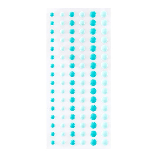 Spellbinders Teal Enamel Dots