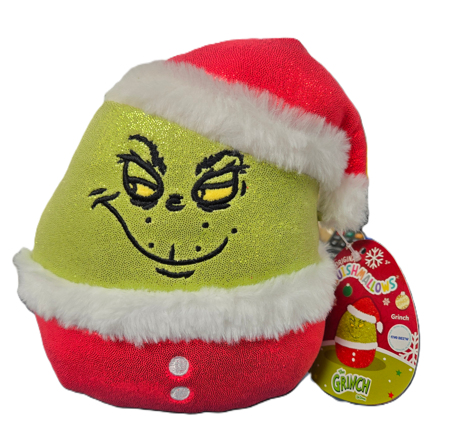 The Grinch Glitter 7 Inch Squishmallow Plush