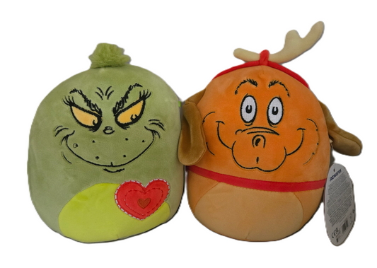 Grinch and Max Squishmallow Set