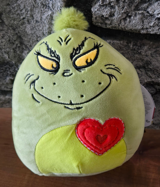 The Grinch with Heart 7 Inch Squishmallow Plush
