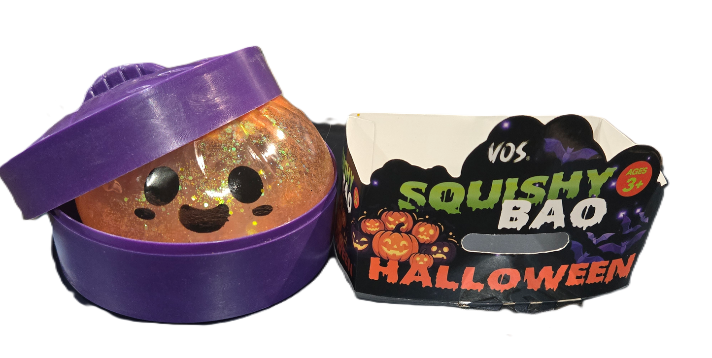 Halloween Squishy Bao Orange Pumpkin