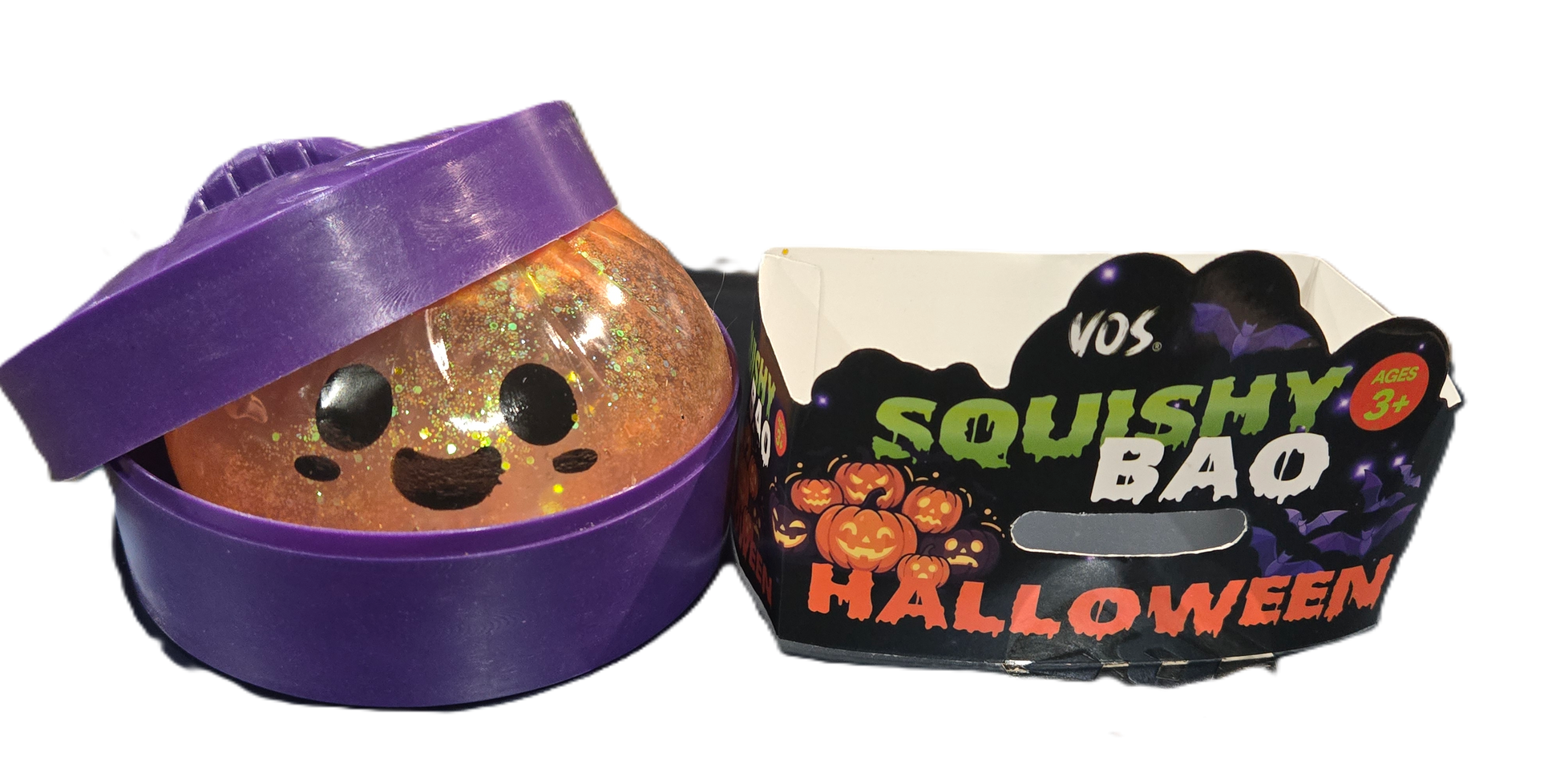 Halloween Squishy Bao Orange Pumpkin