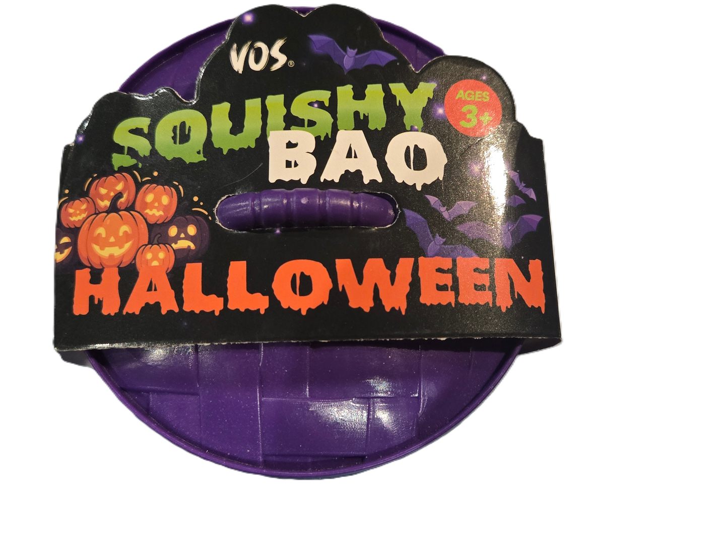 Halloween Glitter Dumpling Pumpkin - Orange Squishy Bao