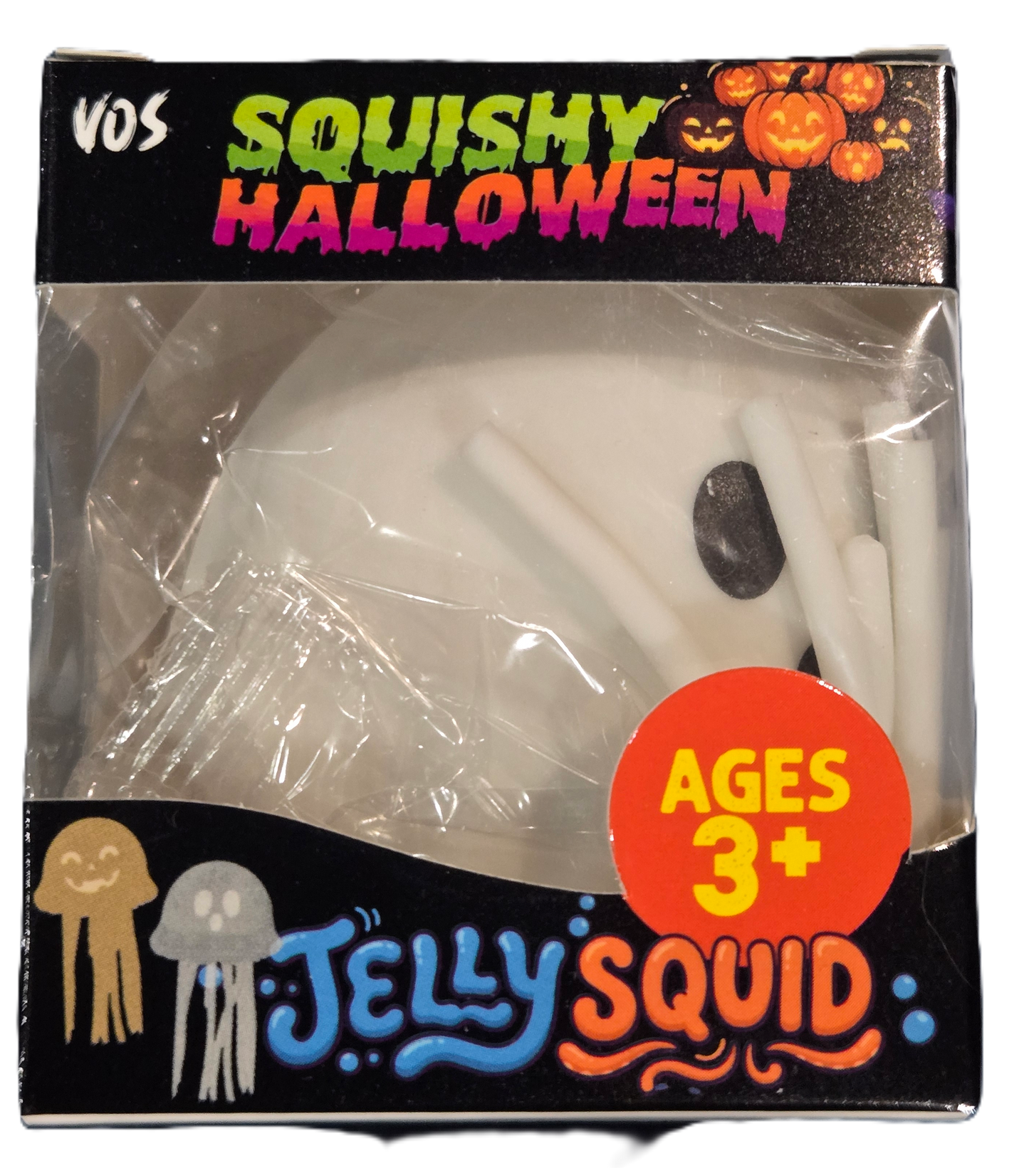 Squishy Halloween Jelly Squid Ghost
