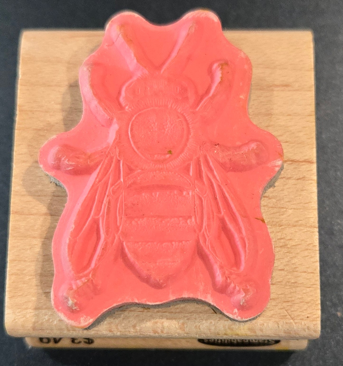 Honey Bee Wood Stamp