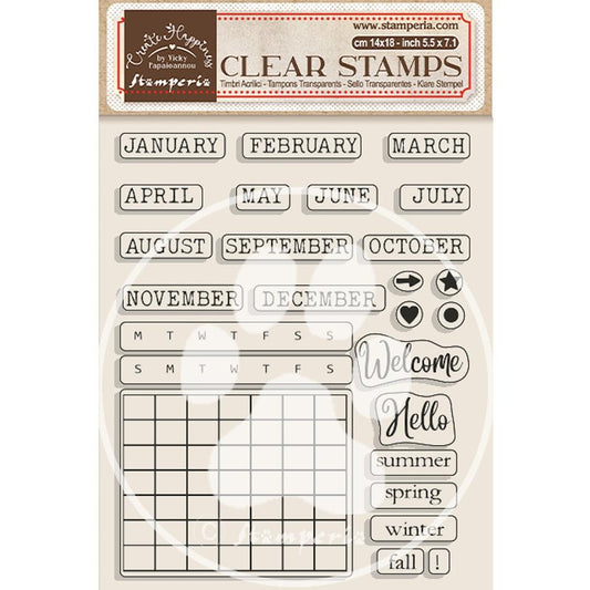 Stamperia Monthly Planner Stamps