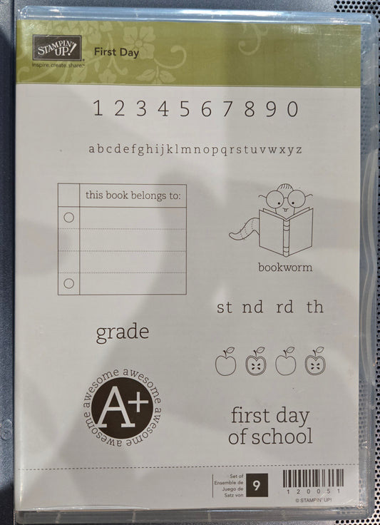 Stampin Up First Day School Stamps