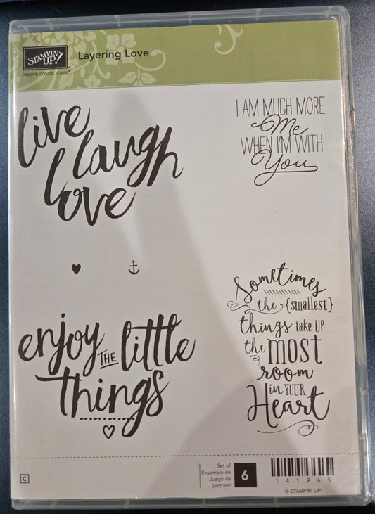 Stampin Up Layering Love Stamps