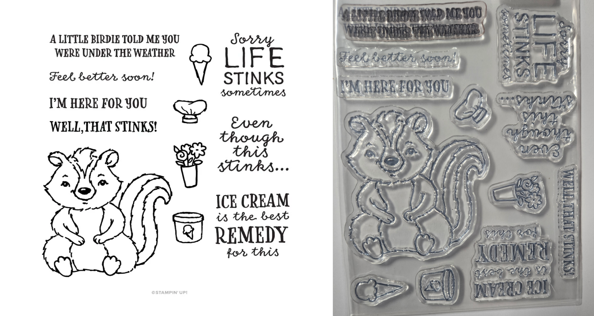Stampin Up Life Stinks Stamp Set