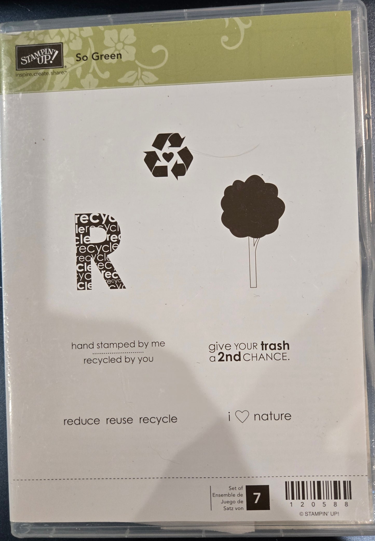 Stampin Up Go Green Rubber Stamps