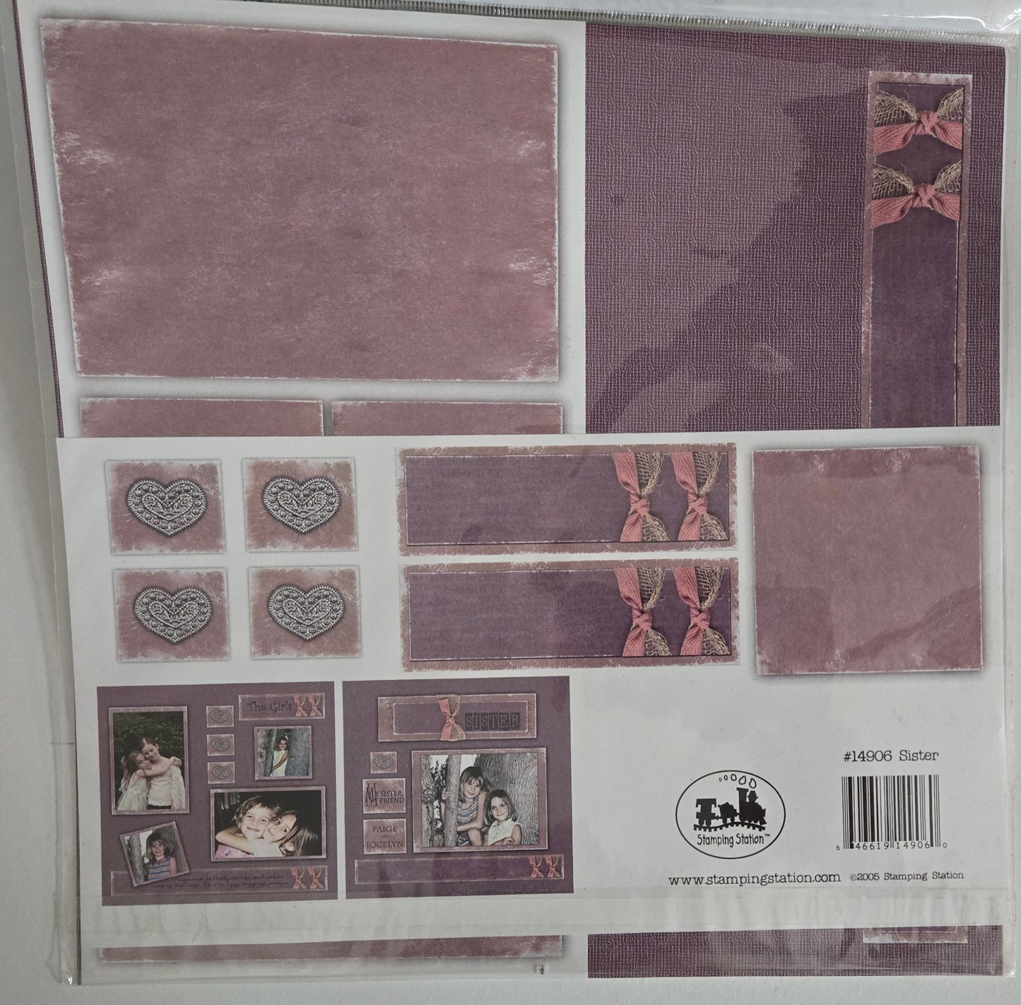Sisters 12x12 Scrapbook Page Kit by Stamping Station
