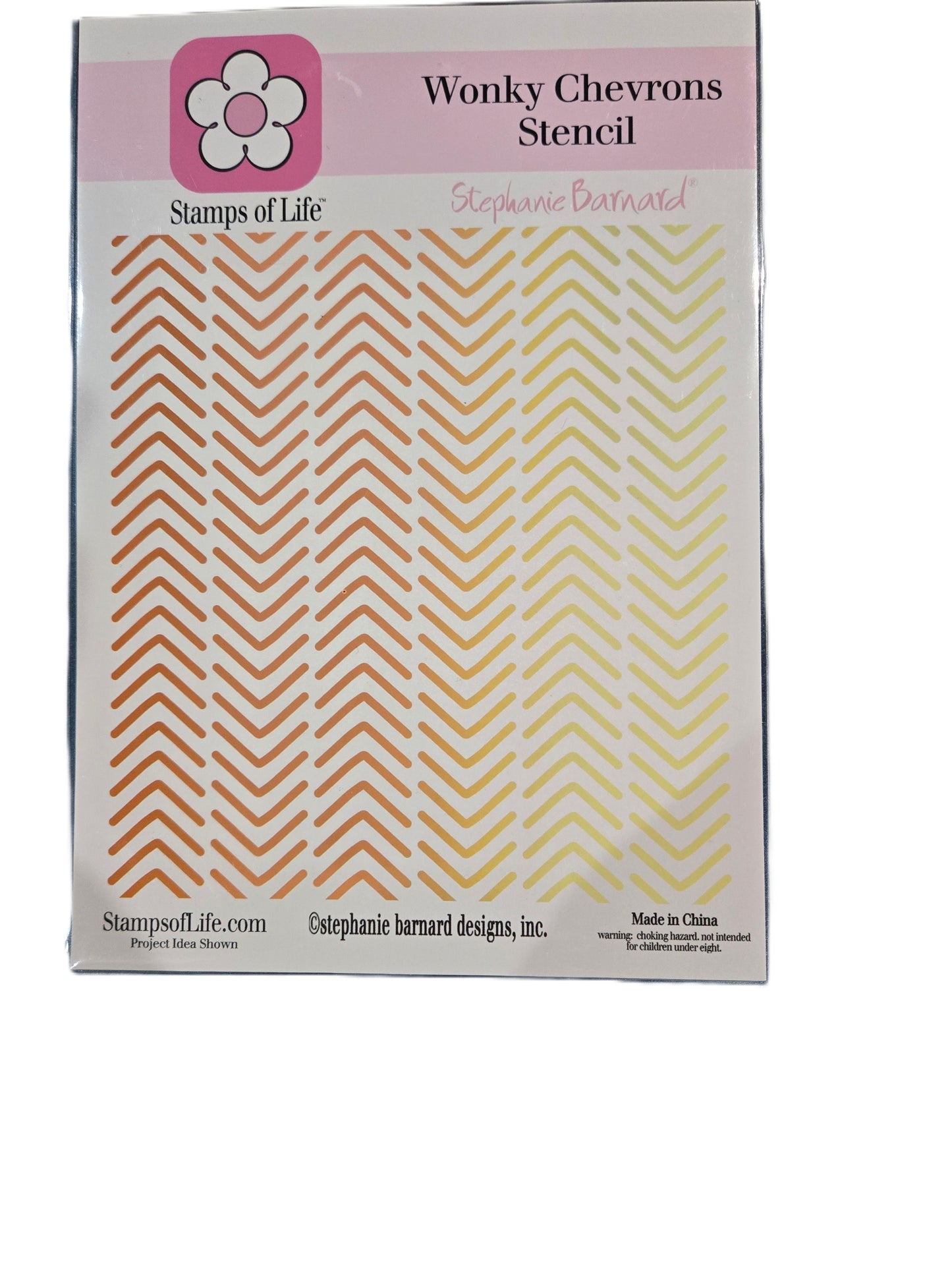 Wonky Chevrons Stencil