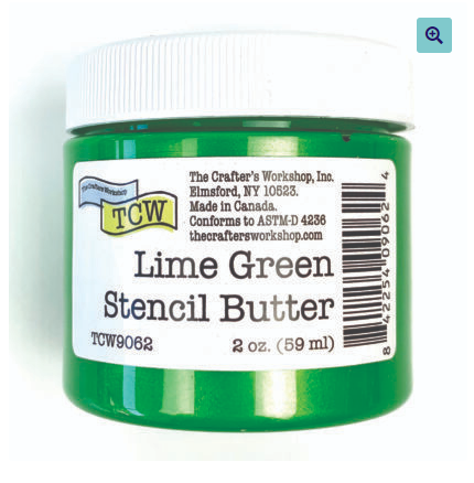 Lime Green Stencil Butter