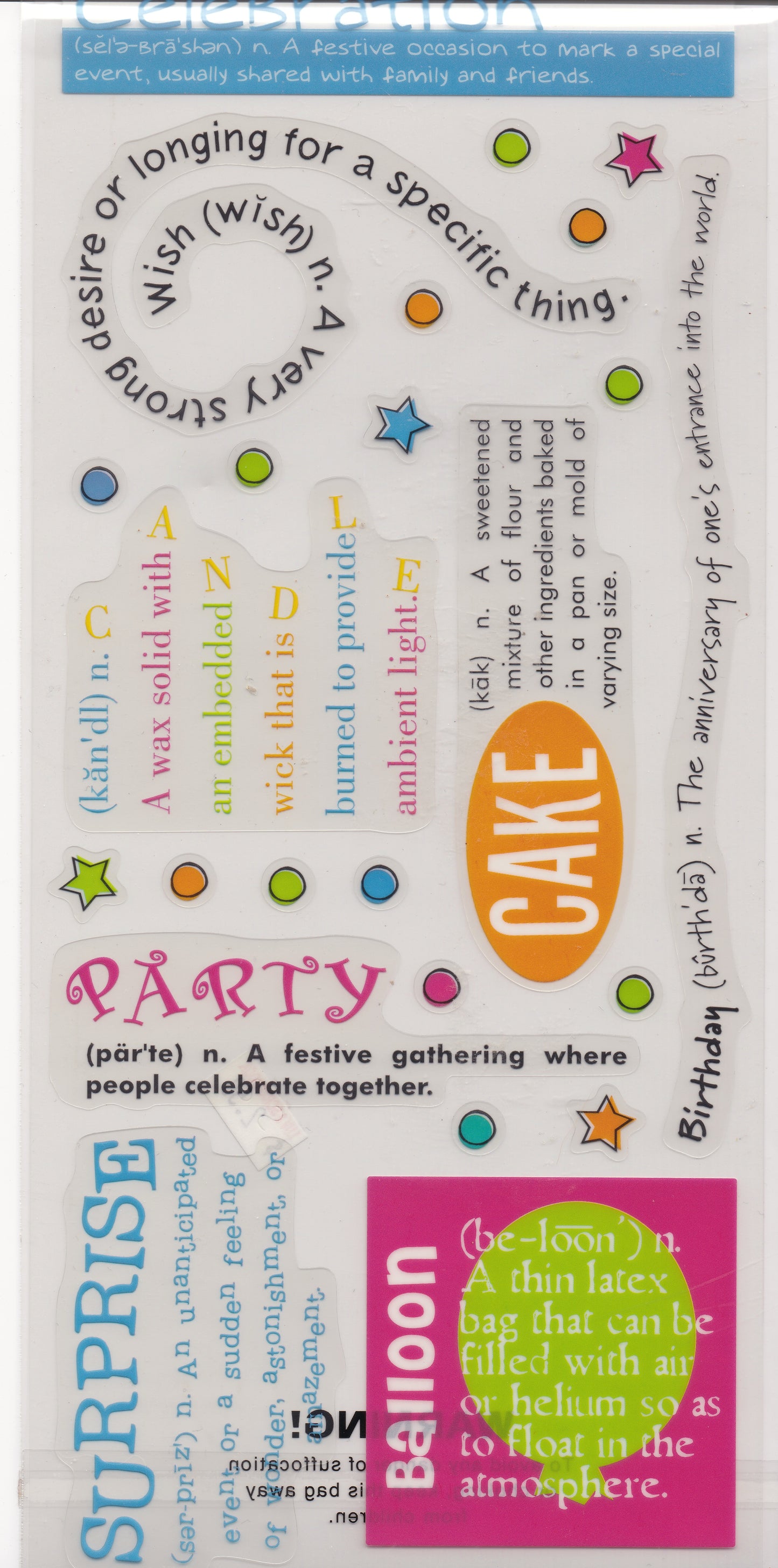 Stickersaurus Come Celebrate Stickers
