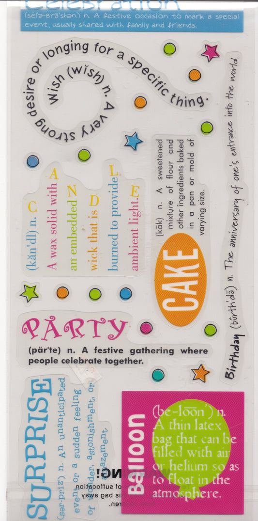Stickersaurus Come Celebrate Stickers