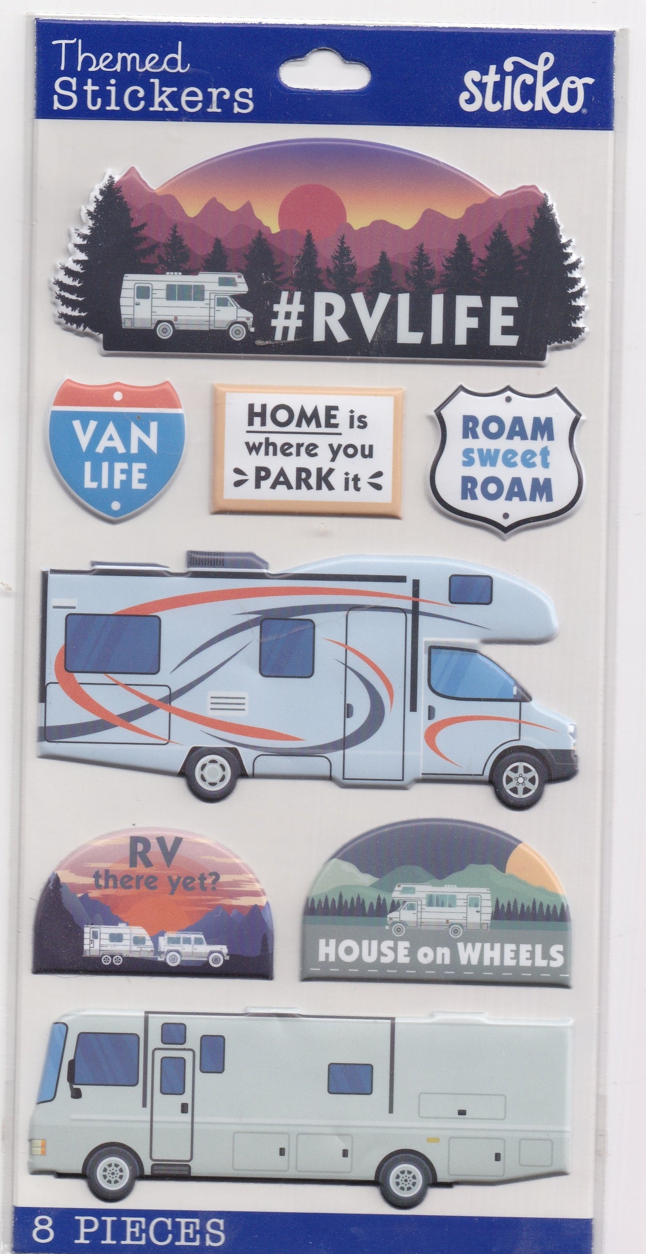 Sticko RV Travel 3d Stickers