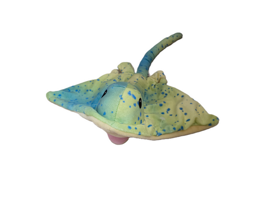 Blue Green spotted Sting Ray Plush