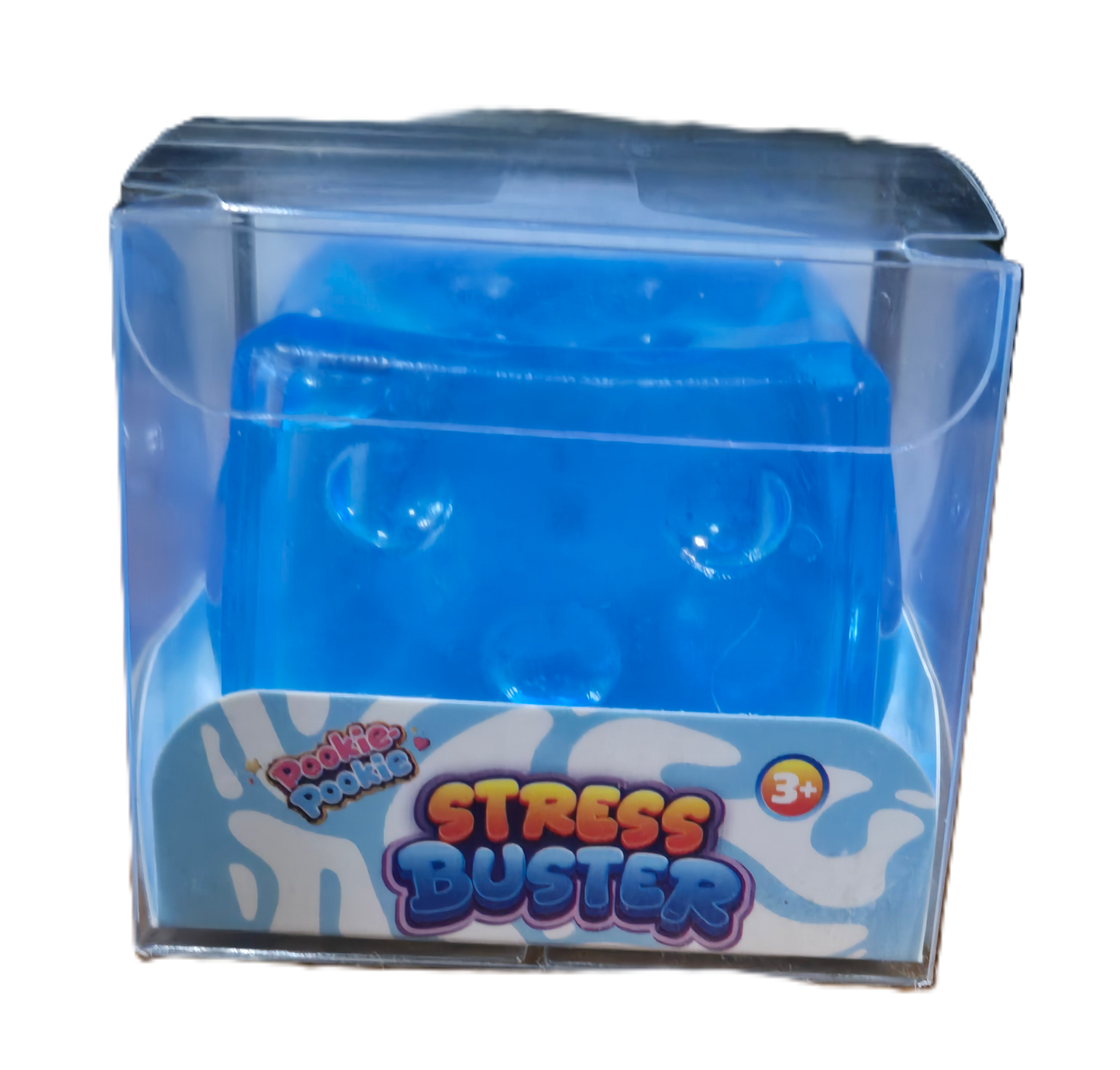 Squishy Stress Buster Blue Dice Cube