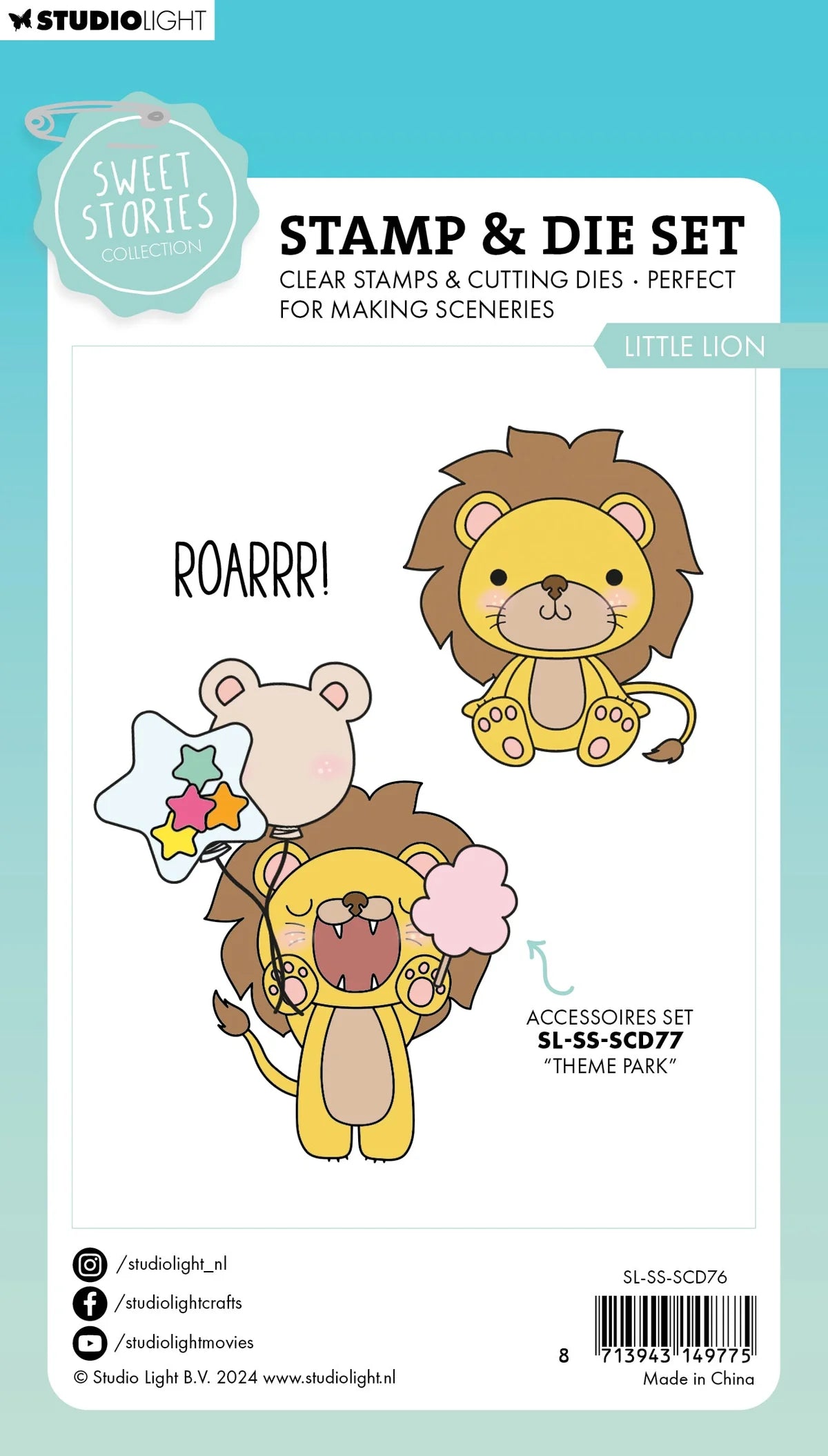 Little Lion Sweet Stories Stamps and Dies Set