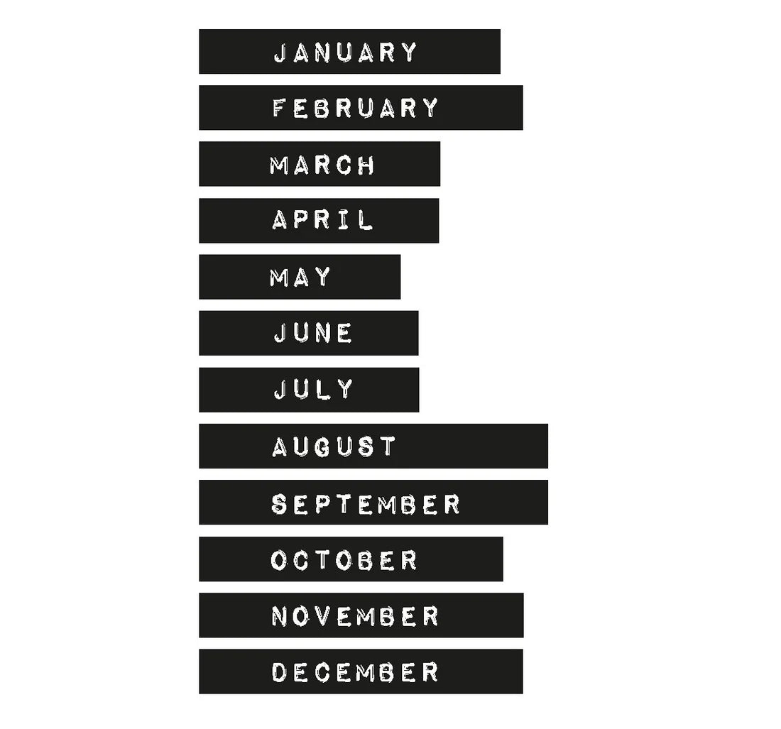 Months Planner Tape by Studio Light