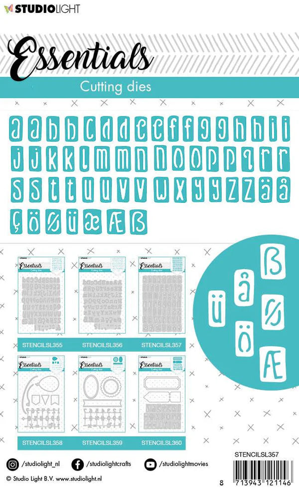 Cutting Die Alphabet Essentials #357