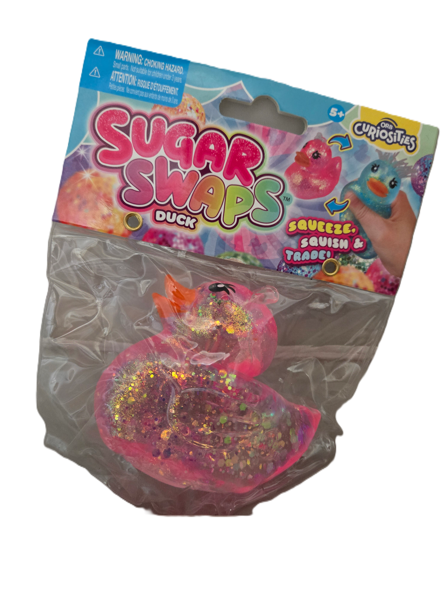 Glitter Pink Squishy Duck Sugar Swaps