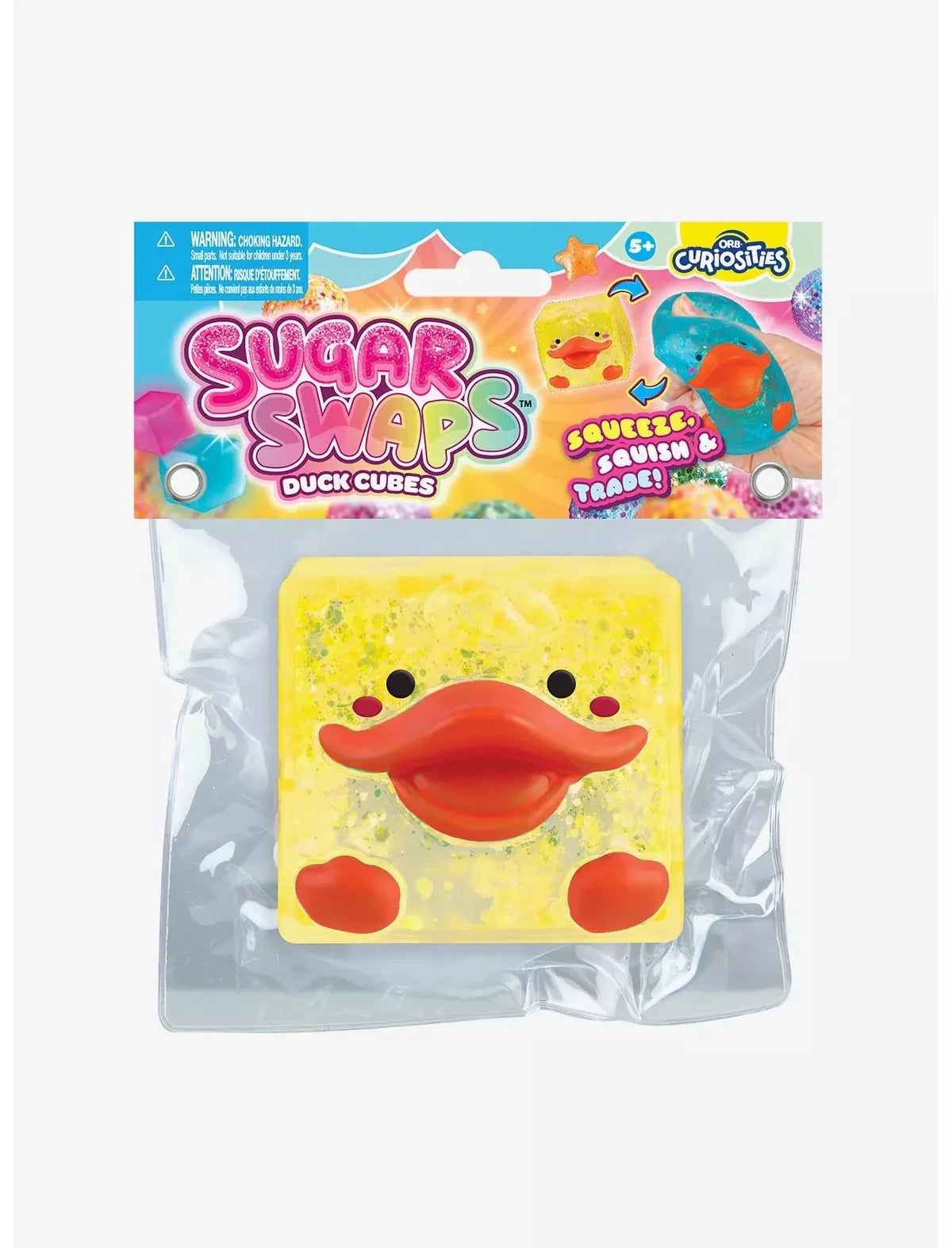 Sugar Swap Square Duck Squishy Yellow