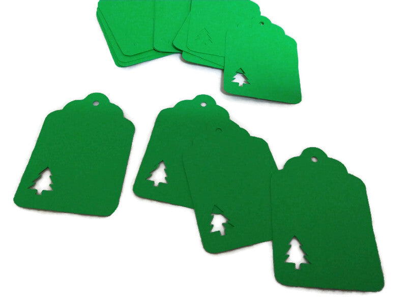 Christmas Tree Scalloped Tags Cards - Small - 20pc – Country Croppers