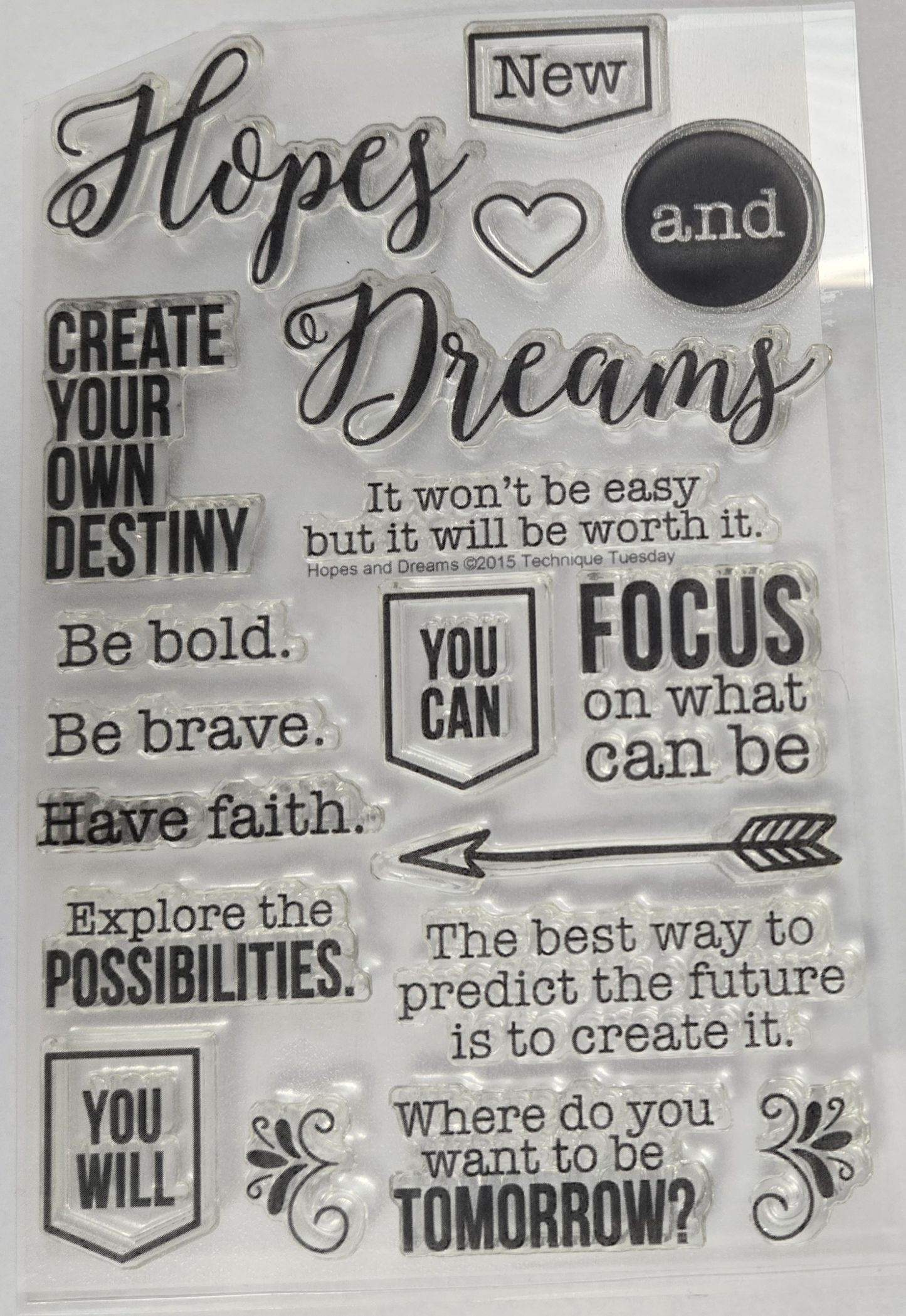 Technique Tuesday Hopes and Dreams Stamps