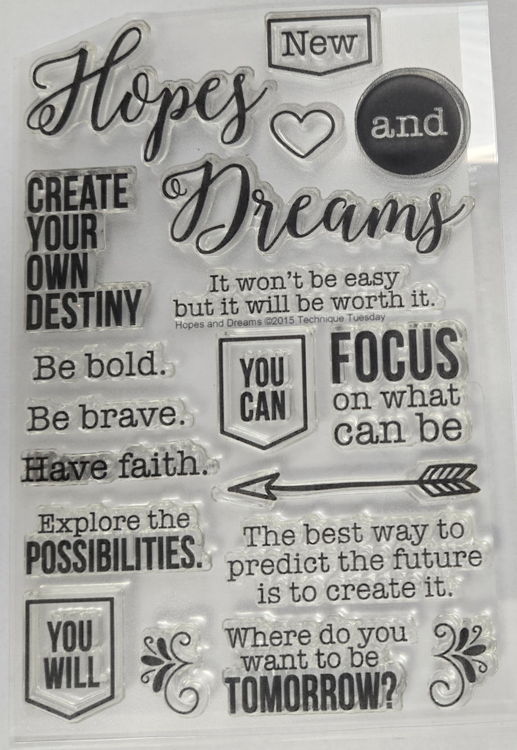 Technique Tuesday Hopes and Dreams Stamps